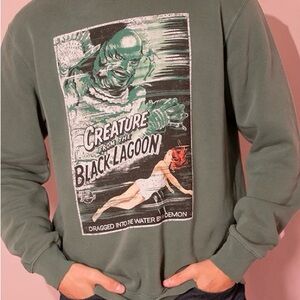 Vixen by Micheline Pitt Creature Graphic Sweater - Dark Green